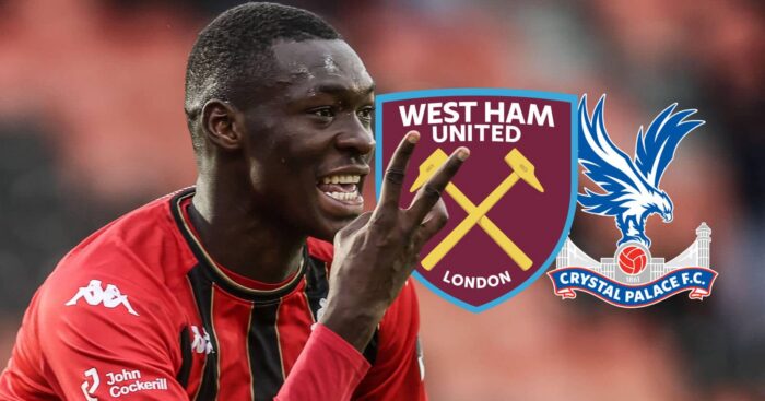 West Ham, Crystal Palace lead charge to sign 6ft 6in Senegalese striker as rivals join hunt